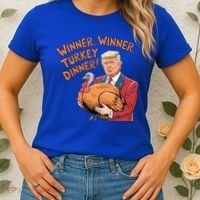 Funny Trump Winner Winner Turkey Dinner Thanksgiving Cute Gift Women's T-Shirt thumb 2