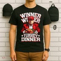 Funny Trump Winner Winner Turkey Dinner Thanksgiving Apparel T-Shirt thumb 6