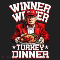 Funny Trump Winner Winner Turkey Dinner Thanksgiving Apparel Tumbler thumb 3