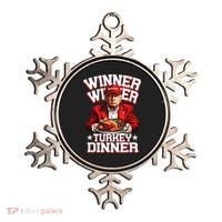 Funny Trump Winner Winner Turkey Dinner Thanksgiving Apparel Ornament thumb 0