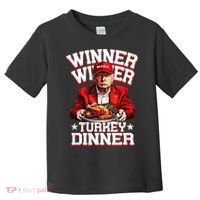Funny Trump Winner Winner Turkey Dinner Thanksgiving Apparel Toddler T-Shirt thumb 0