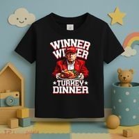 Funny Trump Winner Winner Turkey Dinner Thanksgiving Apparel Toddler T-Shirt thumb 3