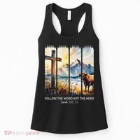Follow The Word Not The Herd Christian Women Faith Bible Women's Tank Top thumb 0