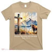 Follow The Word Not The Herd Christian Women Faith Bible T-Shirt thumb 0
