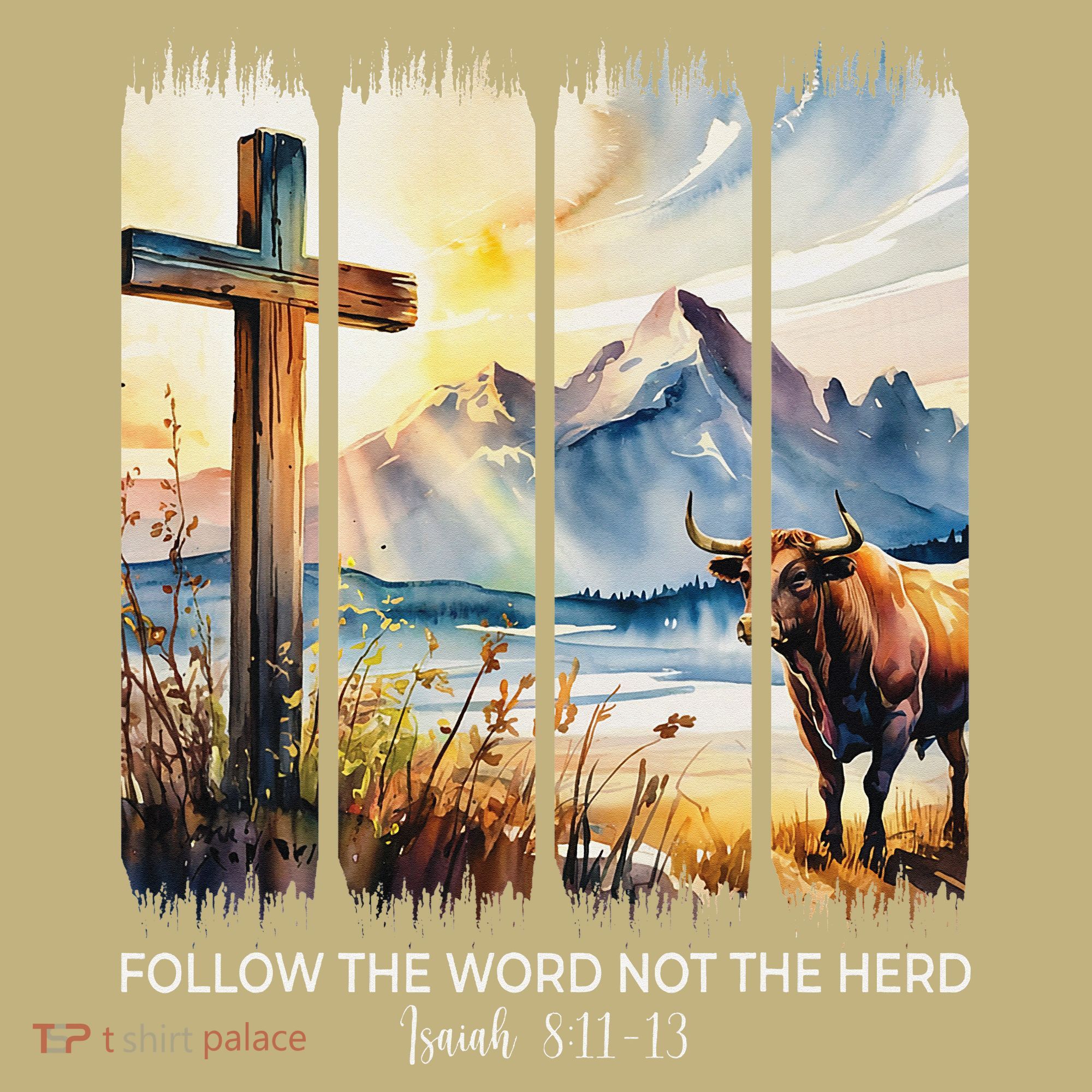 Follow The Word Not The Herd Christian Women Faith Bible T-Shirt