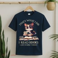 Funny ThatS What I Do I Read Books And I Know Things Gift T-Shirt thumb 2