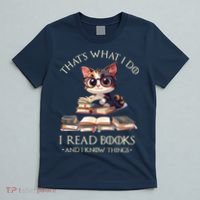 Funny ThatS What I Do I Read Books And I Know Things Gift T-Shirt thumb 5