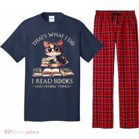 Funny ThatS What I Do I Read Books And I Know Things Gift Pajama Set thumb 0