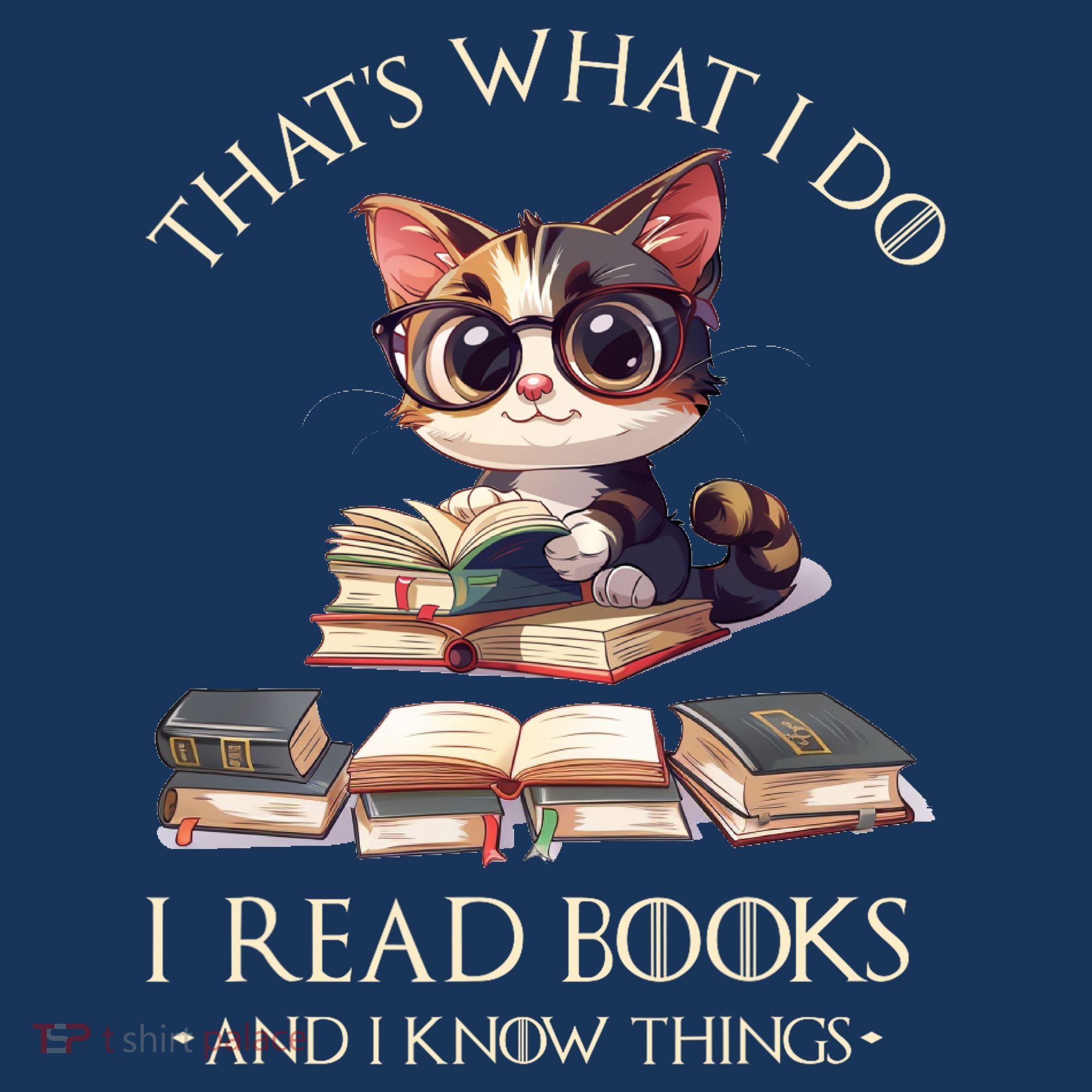 Funny ThatS What I Do I Read Books And I Know Things Gift Polo
