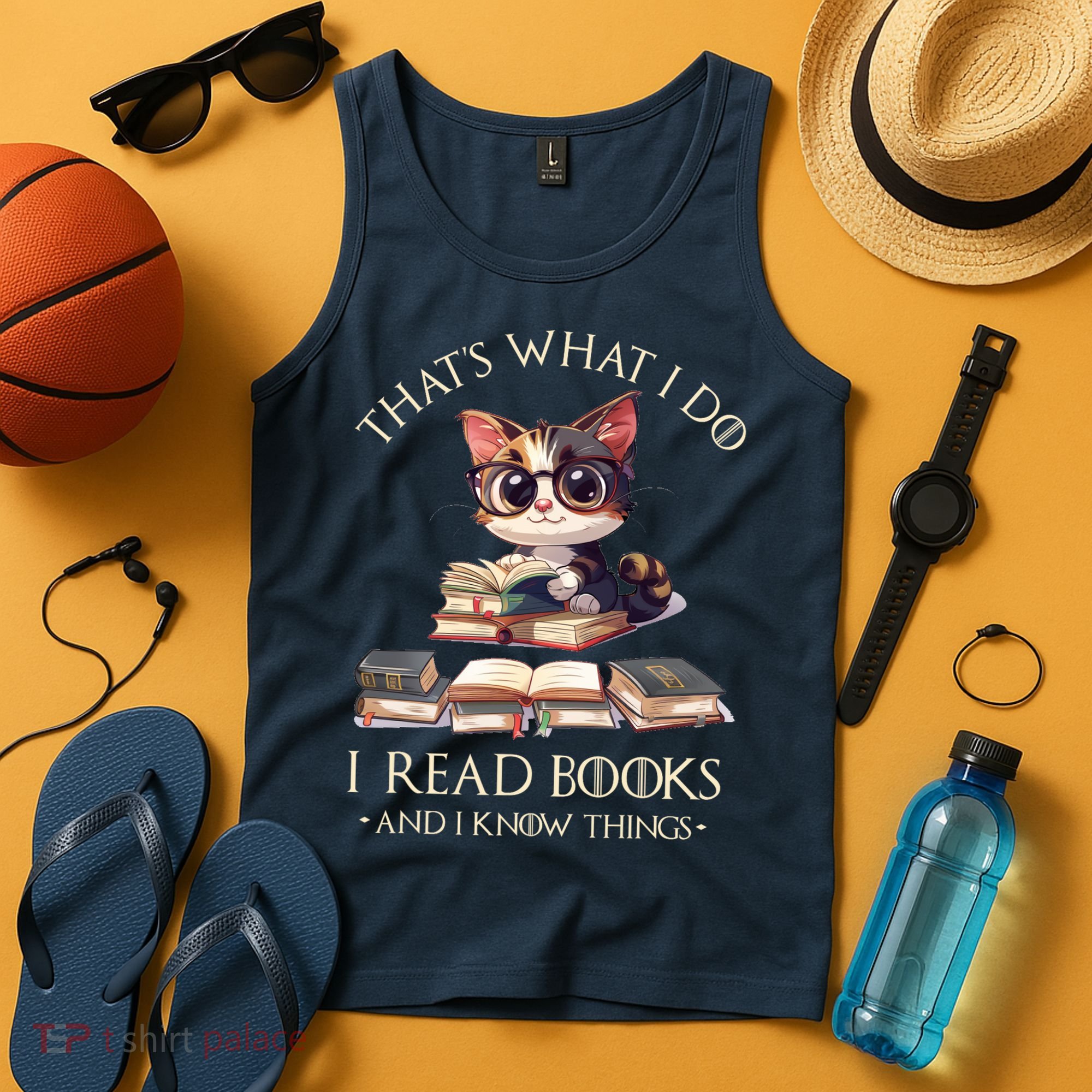 Funny ThatS What I Do I Read Books And I Know Things Gift Tank Top