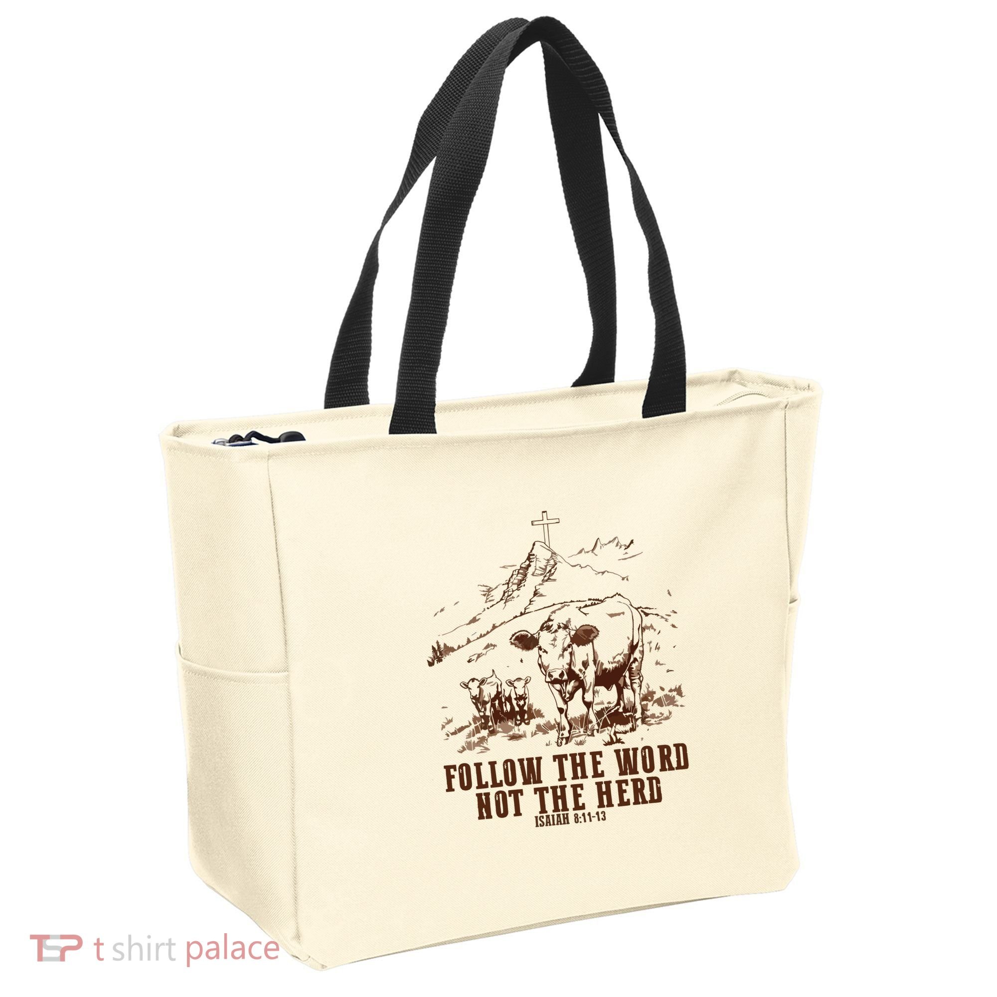 Follow The Word Not The Herd Tote Bag
