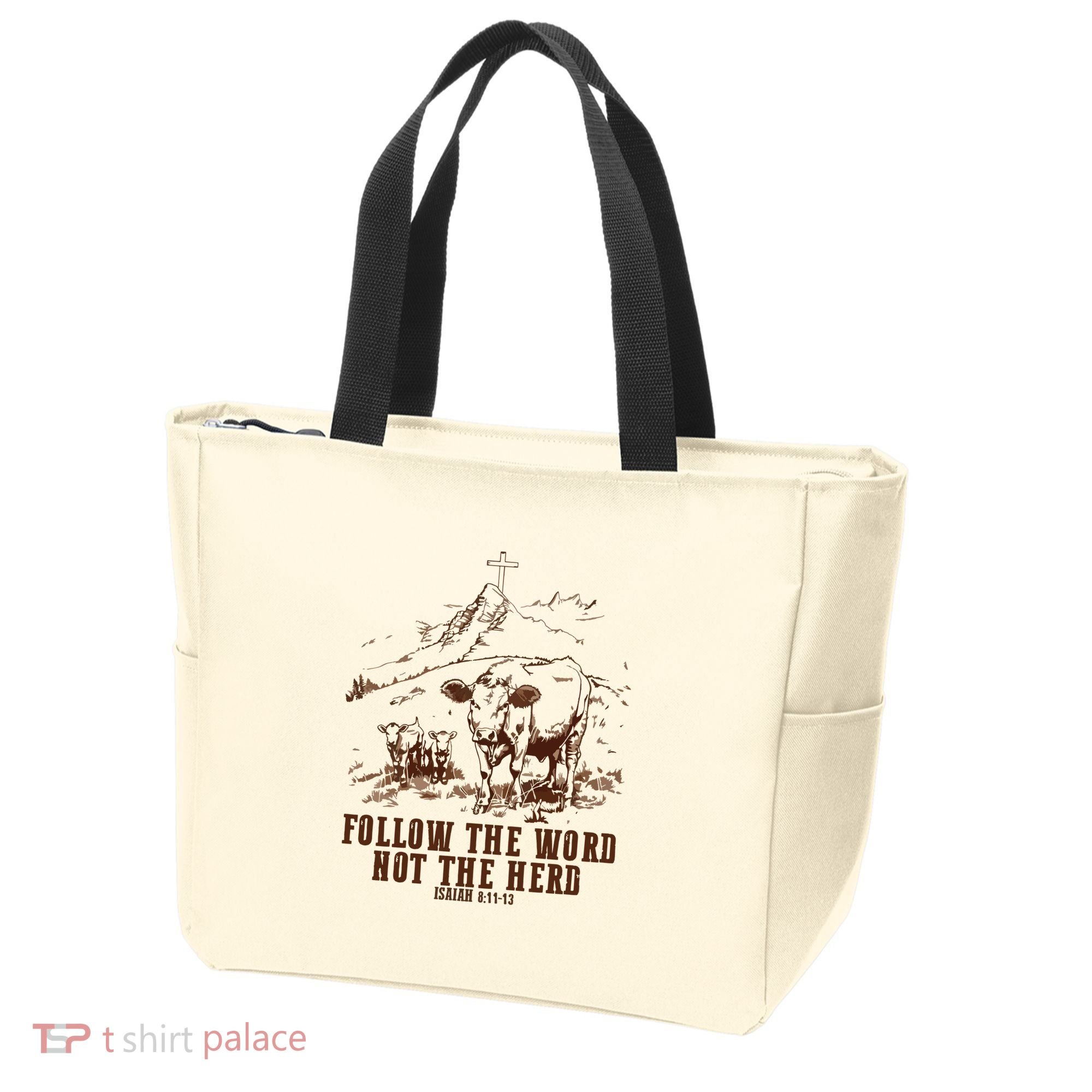 Follow The Word Not The Herd Tote Bag