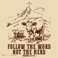 Follow The Word Not The Herd Tote Bag thumb 4