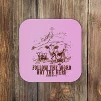 Follow The Word Not The Herd Coaster thumb 0
