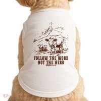 Follow The Word Not The Herd Doggie Tank thumb 0