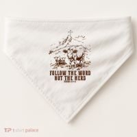 Follow The Word Not The Herd USA-Made Doggie Bandana thumb 0