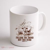 Follow The Word Not The Herd Coffee Mug thumb 1
