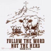 Follow The Word Not The Herd Ornament thumb 1