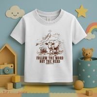 Follow The Word Not The Herd Toddler T-Shirt thumb 3