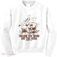 Follow The Word Not The Herd Kids Sweatshirt thumb 0