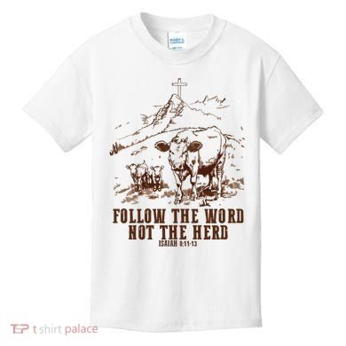 Follow The Word Not The Herd Kids T-Shirt