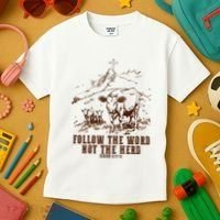 Follow The Word Not The Herd Kids T-Shirt thumb 3