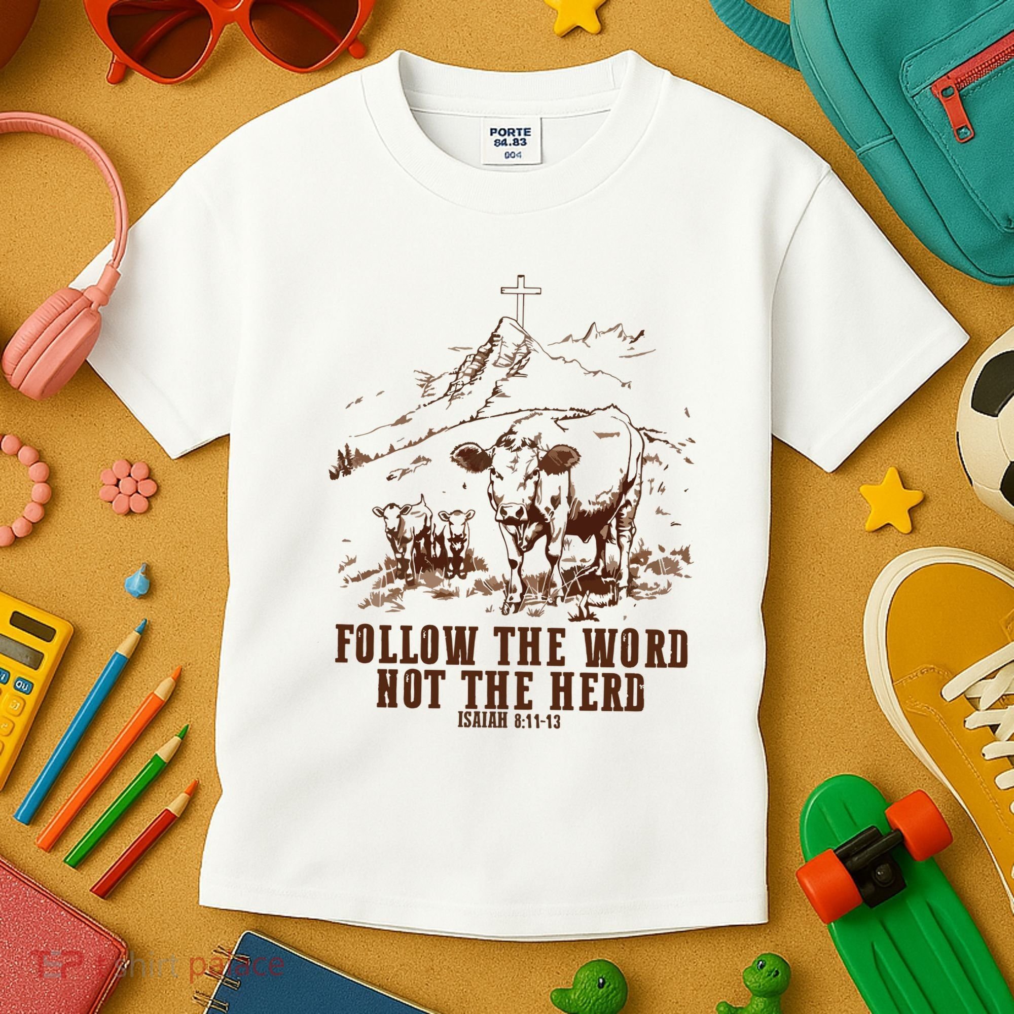 Follow The Word Not The Herd Kids T-Shirt