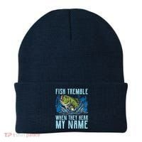 Fish Tremble When They Hear My Name Fishing Fish Beanie thumb 0