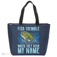 Fish Tremble When They Hear My Name Fishing Fish Tote Bag thumb 0