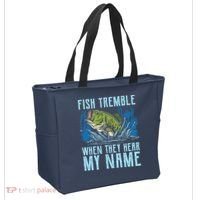 Fish Tremble When They Hear My Name Fishing Fish Tote Bag thumb 2