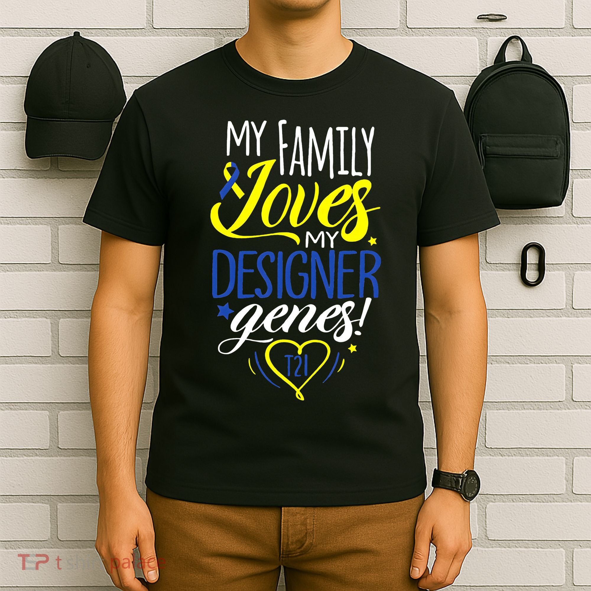 Family T21 World Down Syndrome Awareness Day T-Shirt