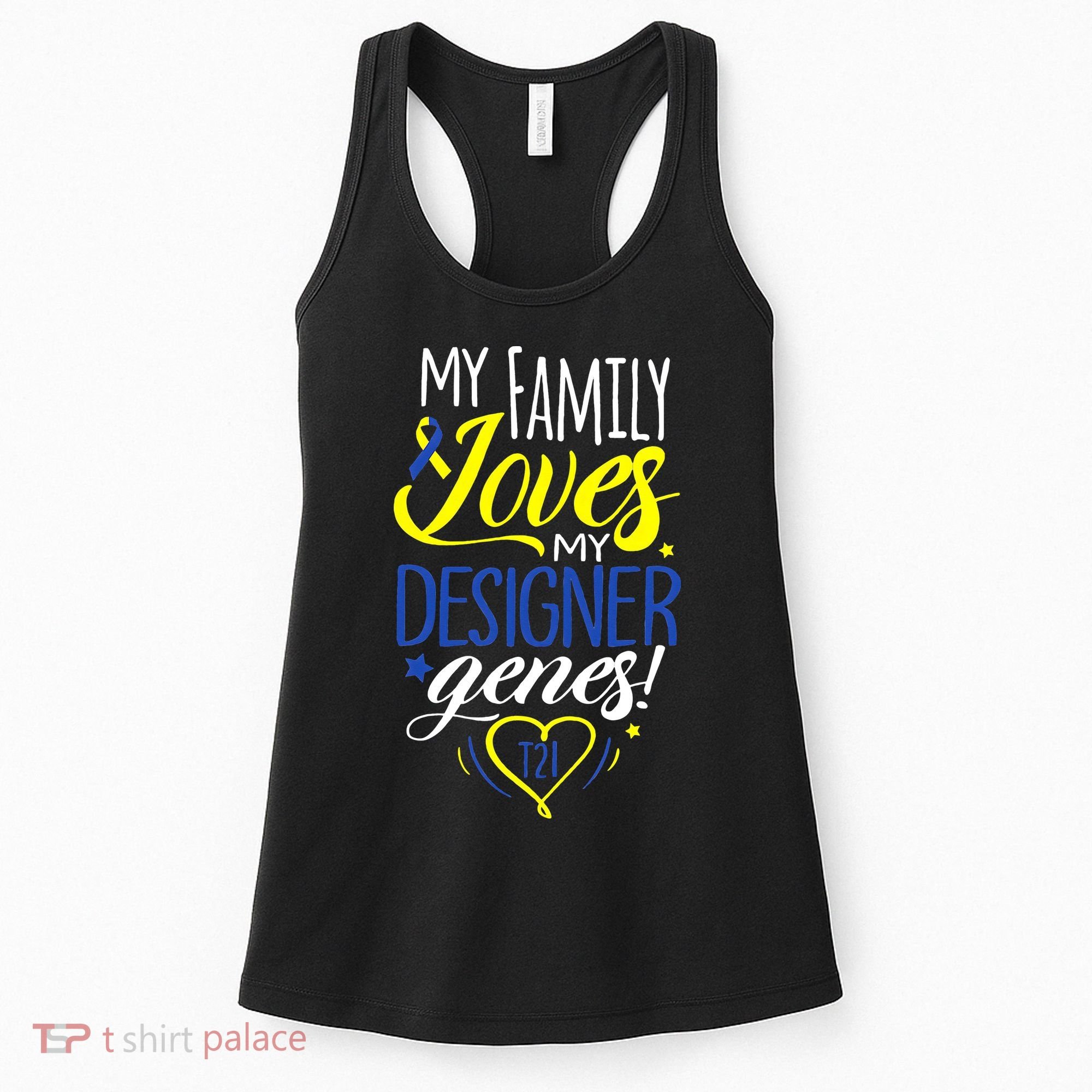 Family T21 World Down Syndrome Awareness Day Women's Tank Top