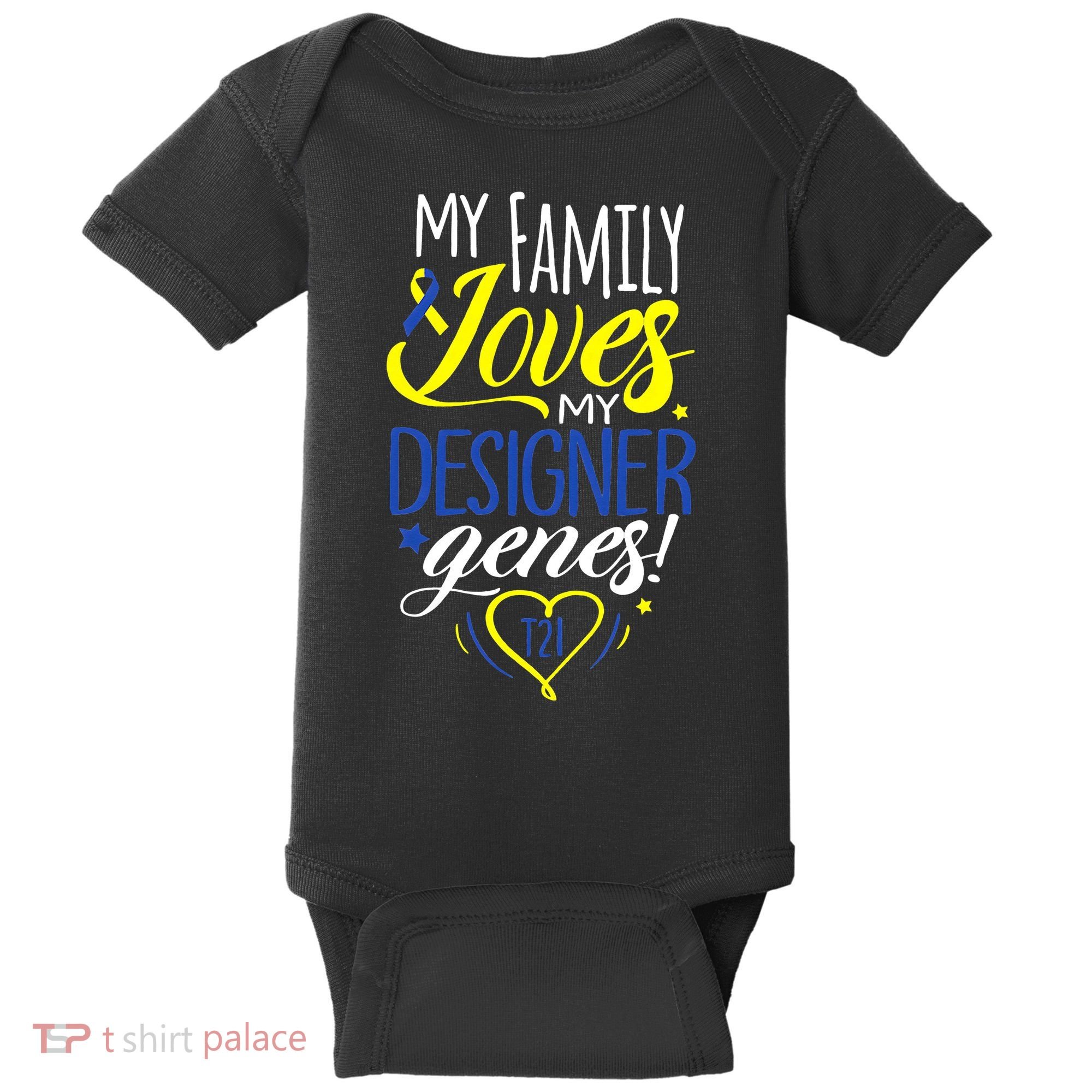 Family T21 World Down Syndrome Awareness Day Baby Bodysuit
