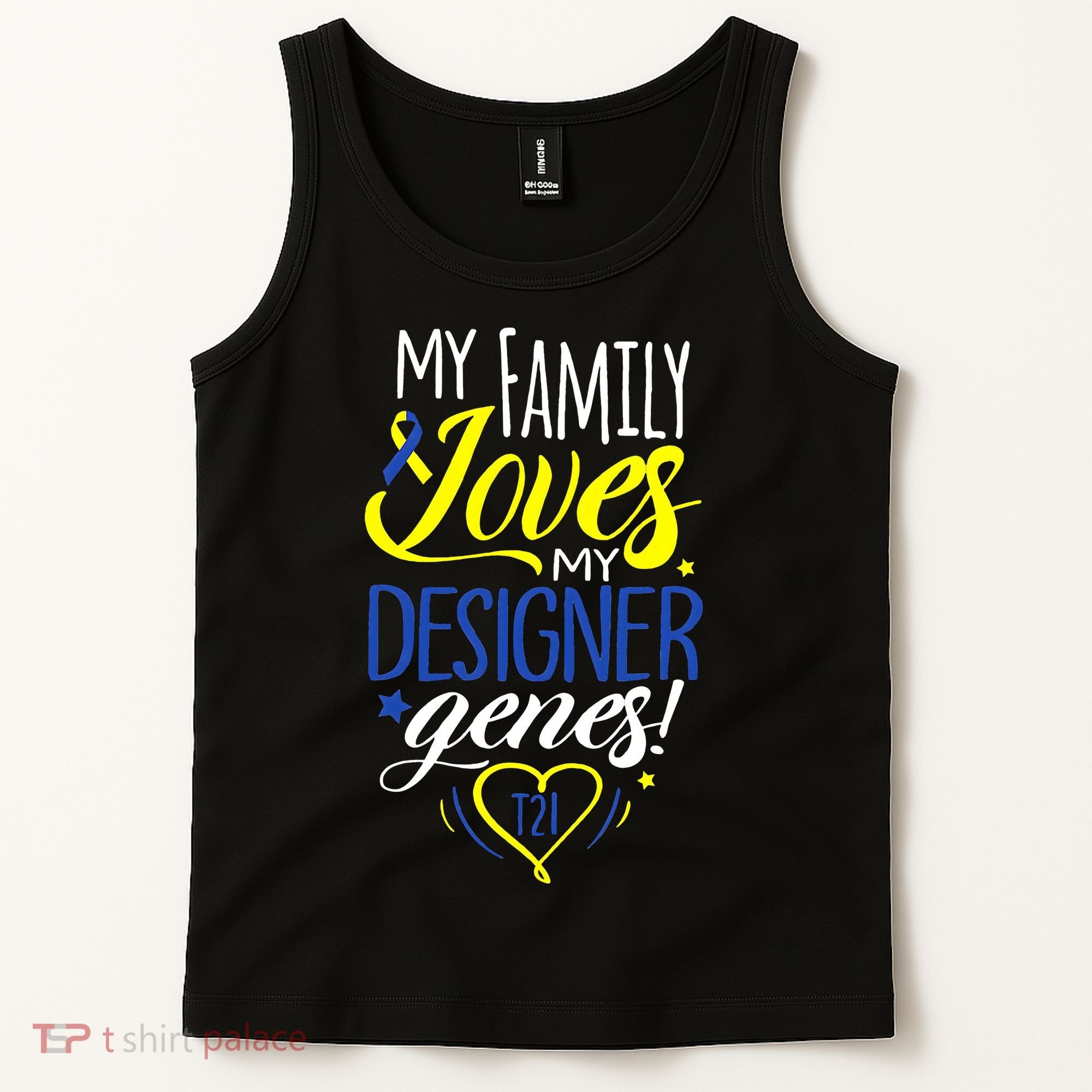 Family T21 World Down Syndrome Awareness Day Tank Top