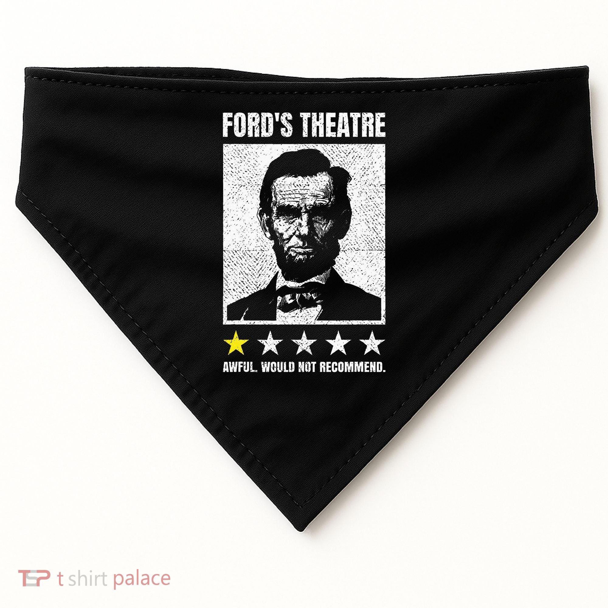 Ford's Theater Would Not Recommend Abraham Lincoln USA-Made Doggie Bandana
