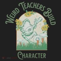 Frog Teacher Weird Teachers Build Character Women's Sweatshirt thumb 2