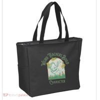 Frog Teacher Weird Teachers Build Character Tote Bag thumb 2