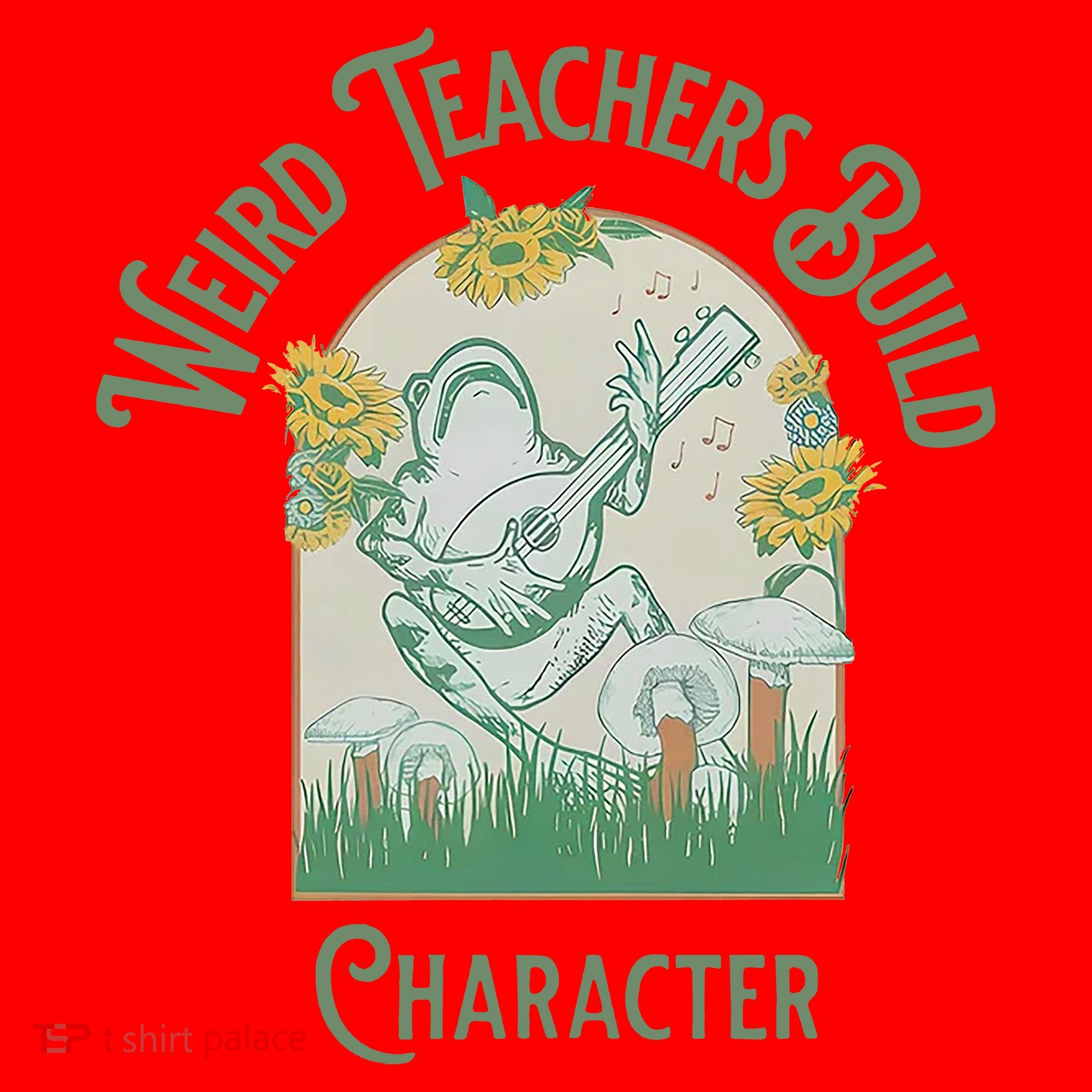 Frog Teacher Weird Teachers Build Character Santa Hat