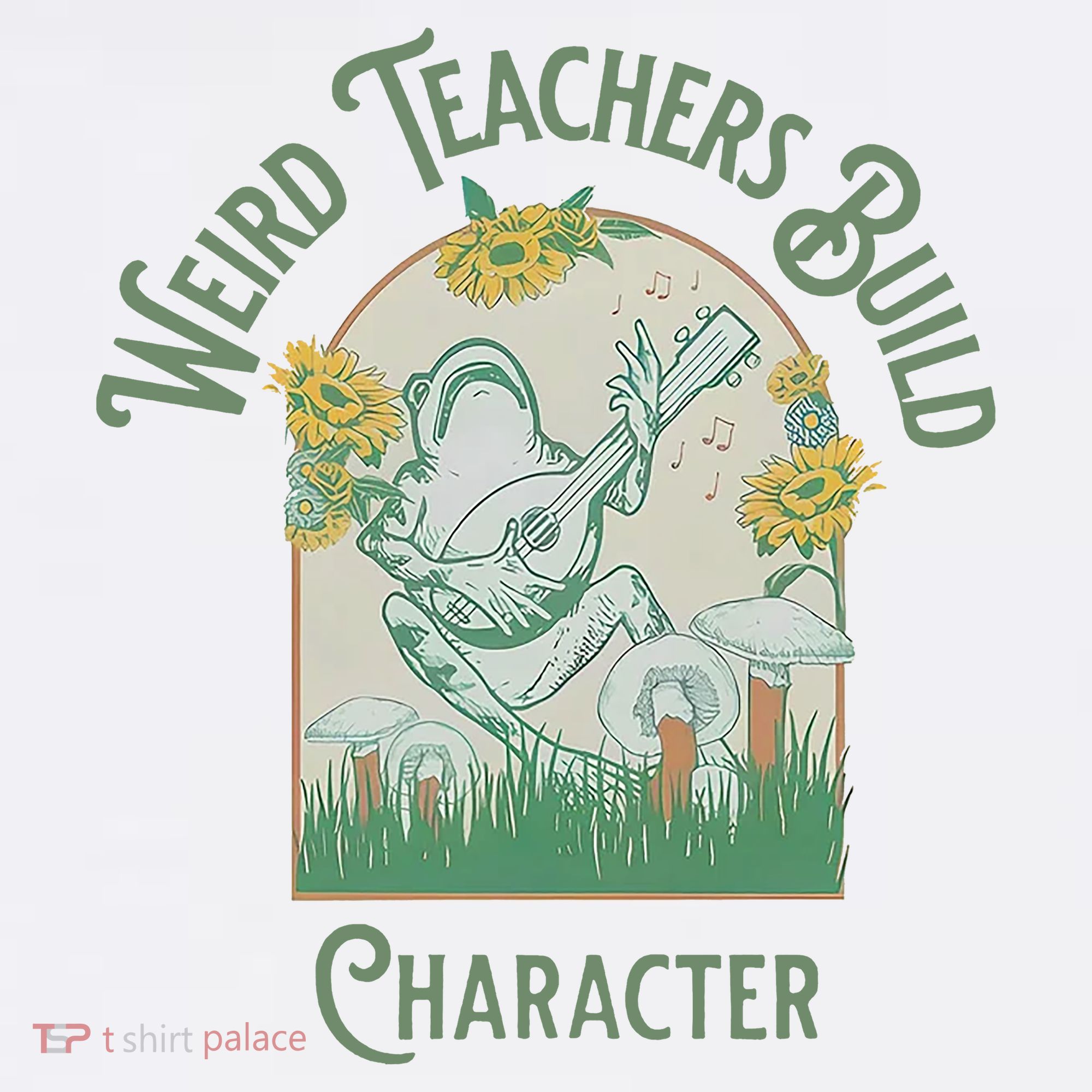 Frog Teacher Weird Teachers Build Character Sweatshirt