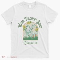 Frog Teacher Weird Teachers Build Character T-Shirt thumb 0