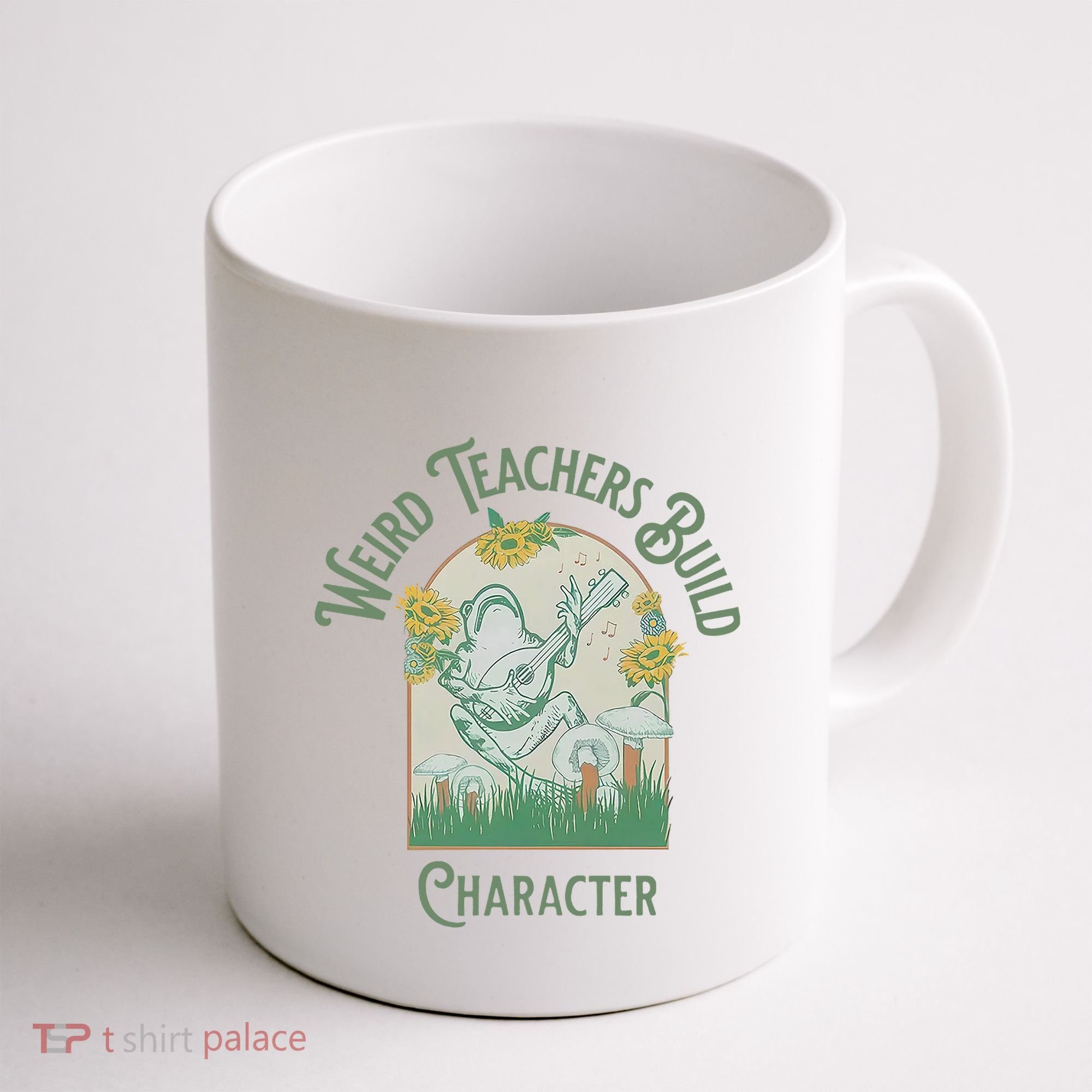 Frog Teacher Weird Teachers Build Character Coffee Mug