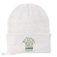 Frog Teacher Weird Teachers Build Character Beanie thumb 0