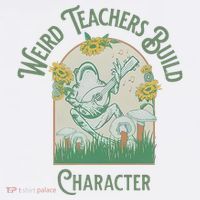 Frog Teacher Weird Teachers Build Character Women's Hoodie thumb 2