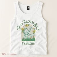 Frog Teacher Weird Teachers Build Character Tank Top thumb 2