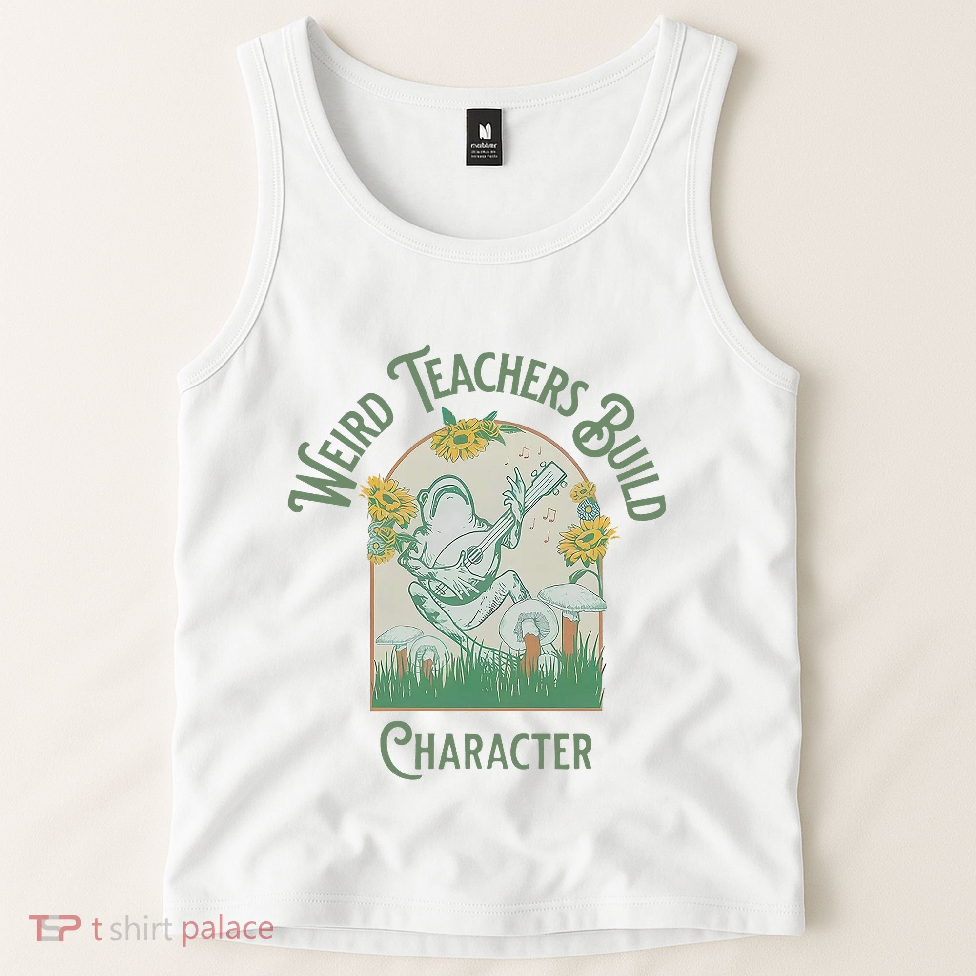 Frog Teacher Weird Teachers Build Character Tank Top