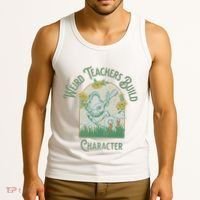 Frog Teacher Weird Teachers Build Character Tank Top thumb 3