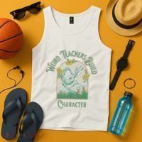 Frog Teacher Weird Teachers Build Character Tank Top thumb 4