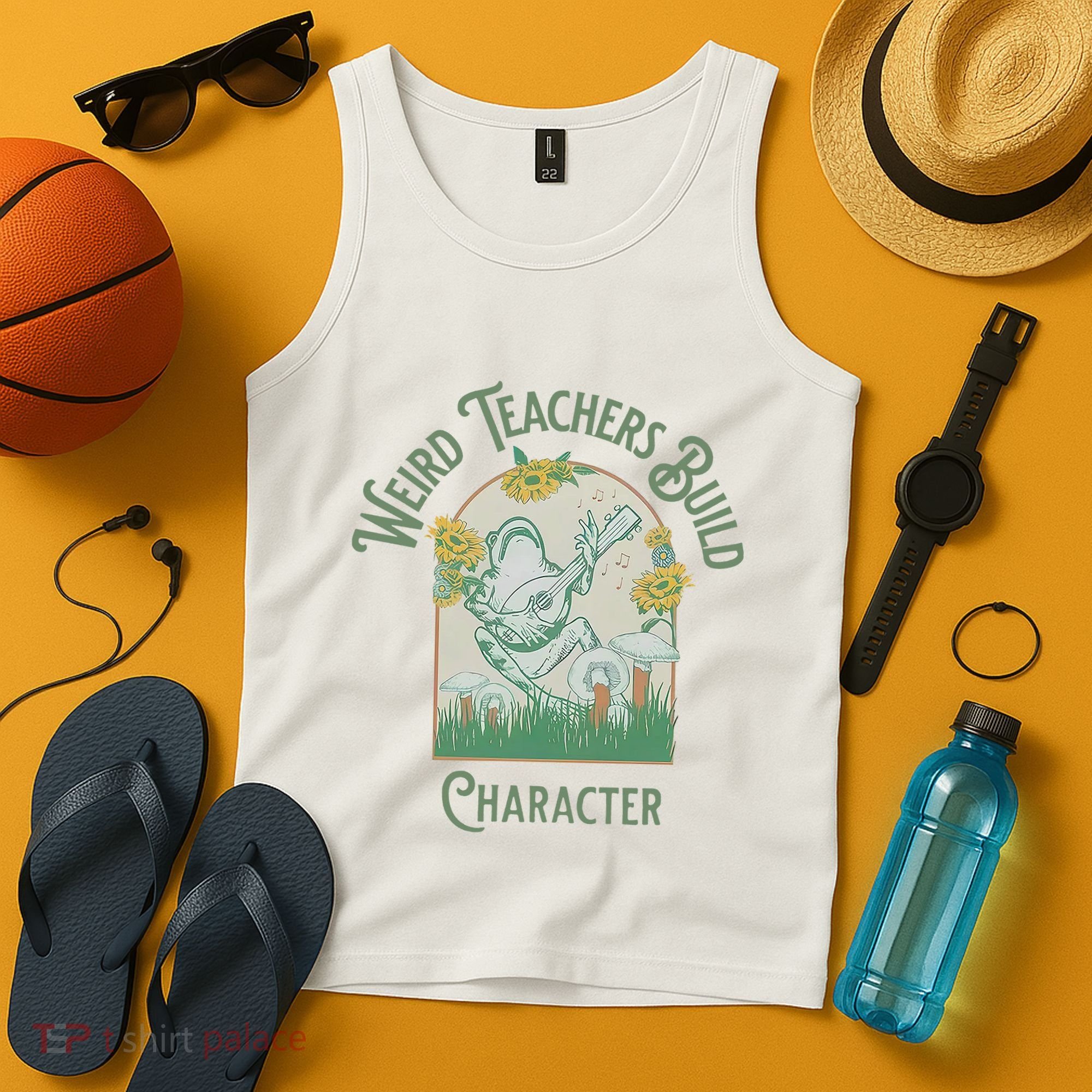 Frog Teacher Weird Teachers Build Character Tank Top