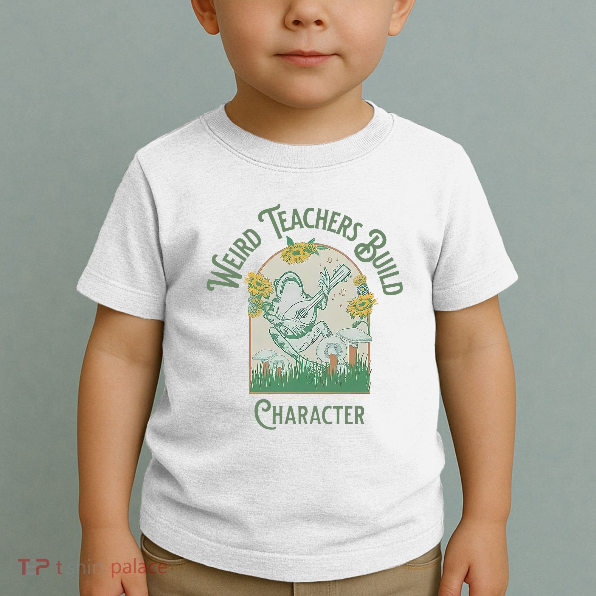 Frog Teacher Weird Teachers Build Character Toddler T-Shirt