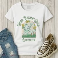 Frog Teacher Weird Teachers Build Character Women's T-Shirt thumb 3